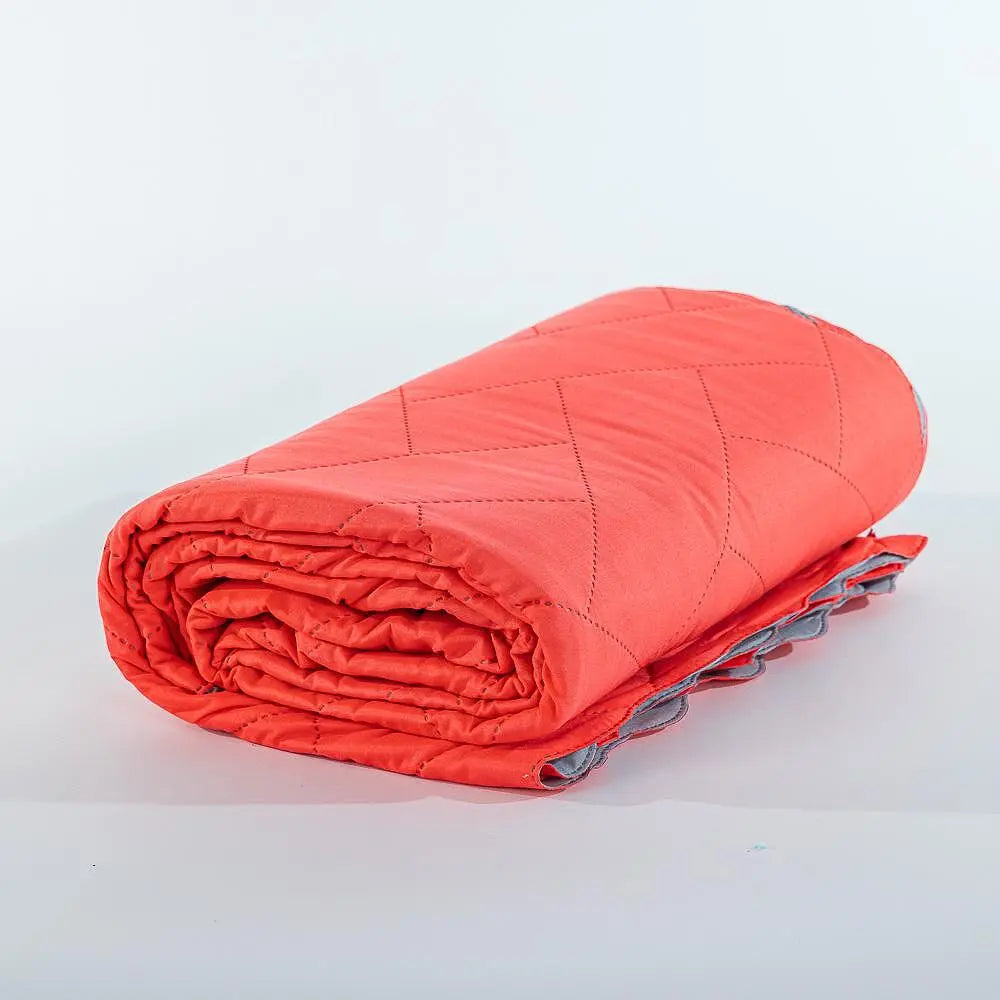 Двулицево шалте за спалня или единично легло Изи Корал/Сиво Izidream