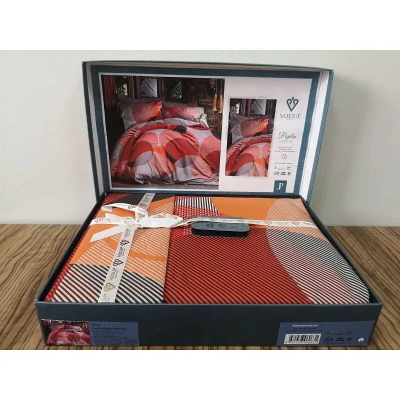 Спален комплект от лукозен поплин 100% памук Макси Съркъл Wesleep