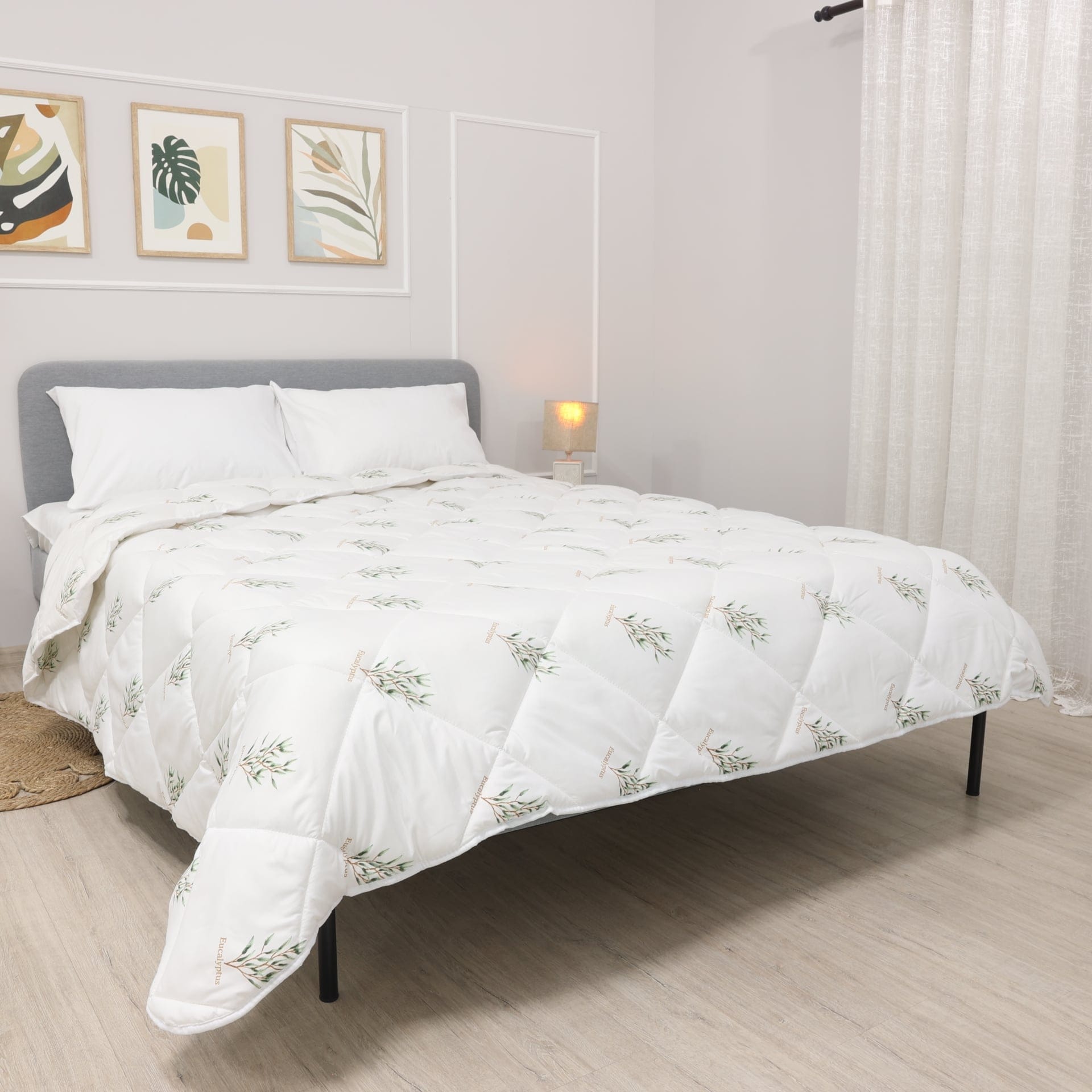 Зимна олекотена завивка за единично легло Евкалипт 150/210см.