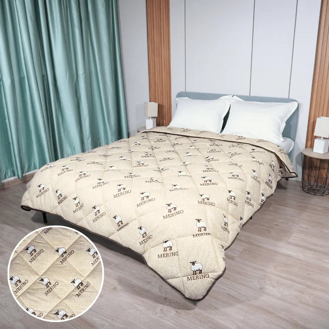 Вълнена олекотена завивка Мерино 200/210см. Izidream